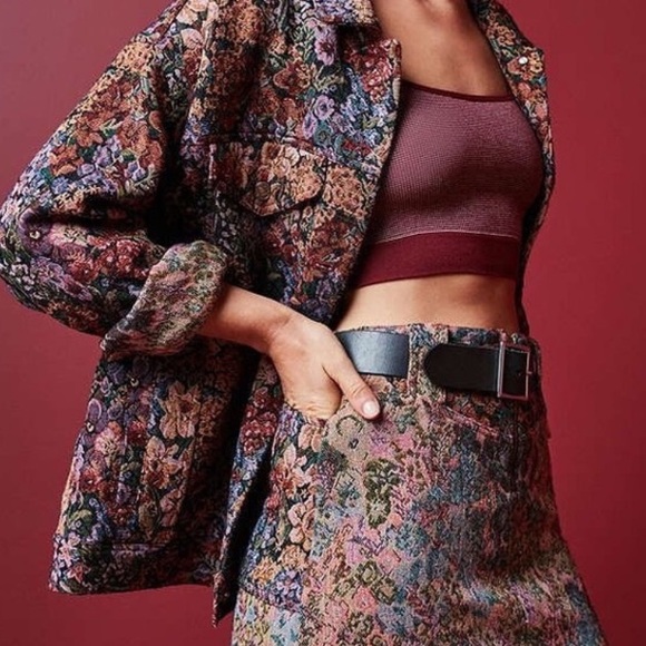Urban Outfitters Jackets & Blazers - BDG Flora Jacquard Trucker Jacket